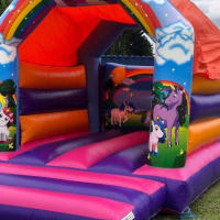 Unicorn Themed Bouncy Castle
