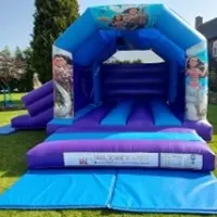 Moana Slide Combo Castle 15ft X 17ft Blue And Purple