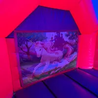 Pink And Purple Combo Castle - Unicorn Theme