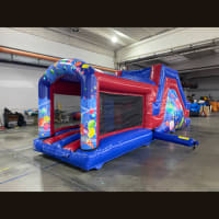 27ft Red And Blue Party Obstacle - Assault Course