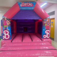 Pink Barbie Bouncy Castle