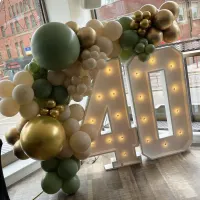 2 Led Numbers And Balloon Display