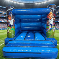 Blue World Cup Football  H Frame