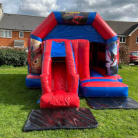 Spider-man Combo Bouncy Castle With Slide