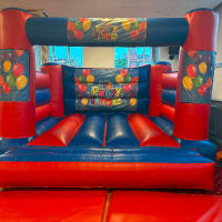 15ft X 12ft Blue And Red Indoor Castle - Balloon Generic Theme