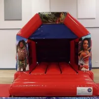 Red And Blue Childs Bouncy Castle Velcro 11 X 15ft