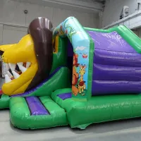 Jungle Slide Bouncy Castle Lion Head