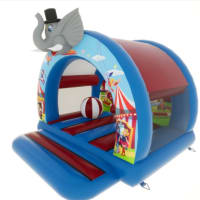 13ft X 13ft Circus Bouncy Castle 3d