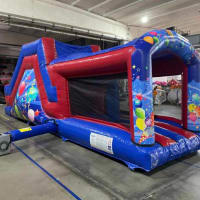 27ft Red And Blue Party Obstacle - Assault Course