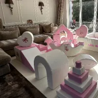 Princess Themed Pink And White Soft Play