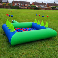 Blue And Green Ball Pit And Air Juggler