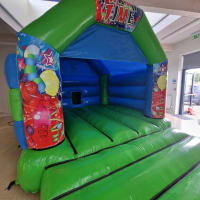 Party Time Green Bouncy Castle