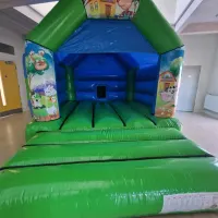 Green Farmyard Bouncy Castle