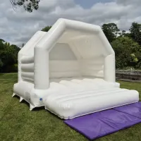 Elegant White Wedding Bouncy Castle