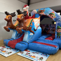 Christmas Bouncy Castle 3d With Slide