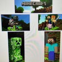 15x12ft Green And Yellow Bouncy Castle Minecraft Theme