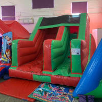 6ft Red And Green Platform Slide