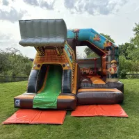 Construction 3d Digger Bouncy Castle