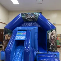 Blue Bounce-slide-dinosaurs