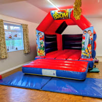 Red And Blue Bouncy Castle