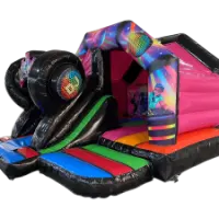 Disco Themed Front Slide Bouncy Castle