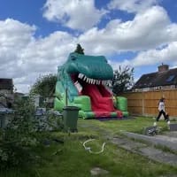 3d Dinosaur Mega Slide 10ft Platform