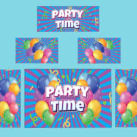 Bca-06 Kids Party Time A Frame Castle