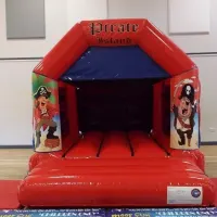 Red And Blue Childs Bouncy Castle Velcro 11 X 15ft