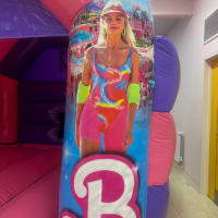 Pink Barbie Bouncy Castle