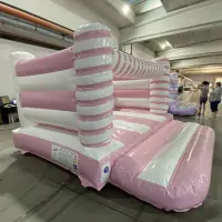Pink And White Flump Bouncy Castle