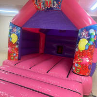 Party Time Pink Bouncy Castle