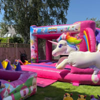 Unicorn Slide Bouncy Castle Hire Rayleigh Essex