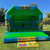 Construction Themed Green And Blue Castle