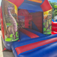 15ft X 15ft Dinosaur Themed Bouncy Castle With Slide
