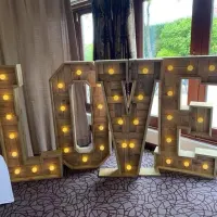 Led Rustic Love Letters