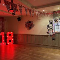 Light Up Number 18 Hire