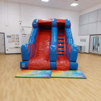 8ft Red And Blue Platform Slide