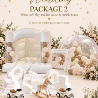 Wedding  Package 2- Toddler Bouncy Castle Soft Play And Bubble House