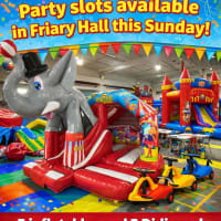 15x12ft 3d Circus Front Slide Combi