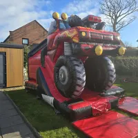 Monster Truck Combi 15x12ft Bouncy Castle With Slide