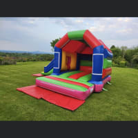 Giant Obstacle Course  Mega Slide  4 Inflatable Games And Castles