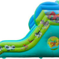 19ft Farmyard Mini Mega Slide