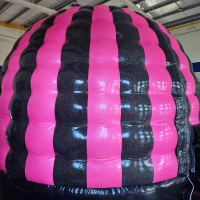 Glitter Pink Black Disco Dome