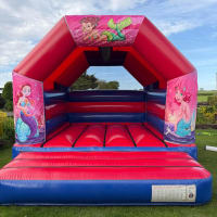Wide Red And Blue Bouncy Castle 12ft X 15ft