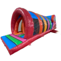 45ft Spiral Multi Coloured Obstacle Course
