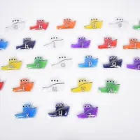 Rainbow Gel Alphabet Boats