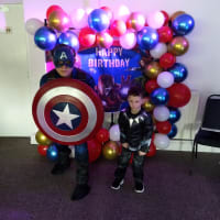 Captain America Mascot