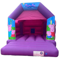 Pink And Purple Bouncy Castle 11ft X 15ft