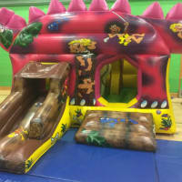 Jurassic Park Dinosaur And Bouncy Castle Soft Play Ball Pool And Didi Car Package