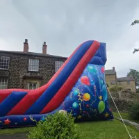 10ft Disco Theme Slide Red And Blue